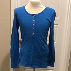 Jcrew blue Henley NWT